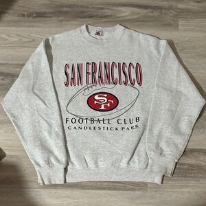 Fruit of the Loom San Francisco Football Club Gray Crewneck Sweater